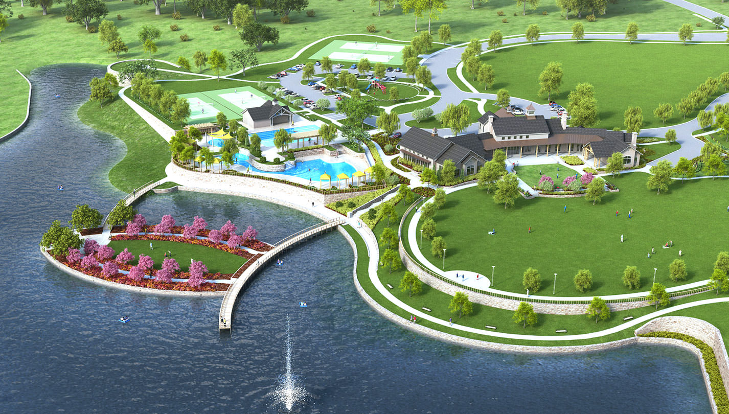 Mustang Lakes in Celina Texas Rendering